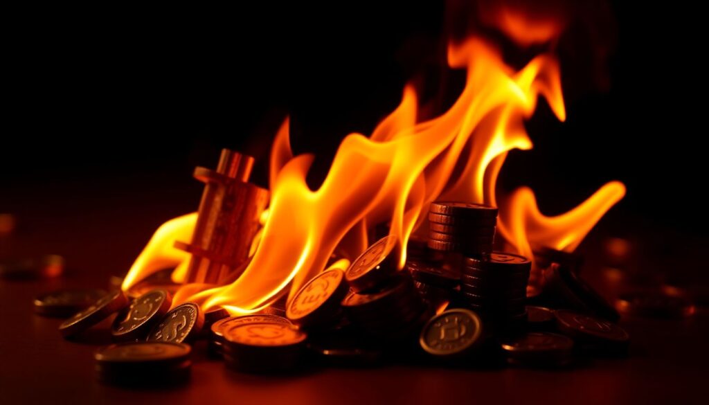 Что такое сжигание токенов и как оно влияет на цену. - иллюстрация