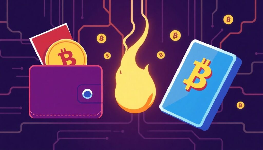Сравнение холодных и горячих криптокошельков: что выбрать. - иллюстрация