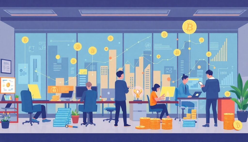 Влияние криптовалют на рынок труда и появление новых профессий. - иллюстрация