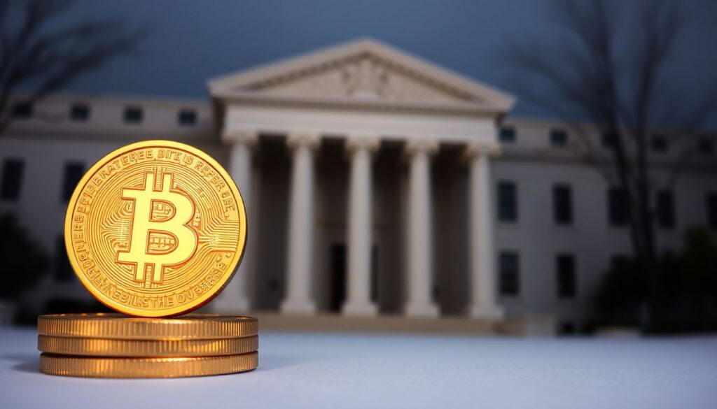 Влияние процентных ставок ФРС на цену биткоина. - иллюстрация