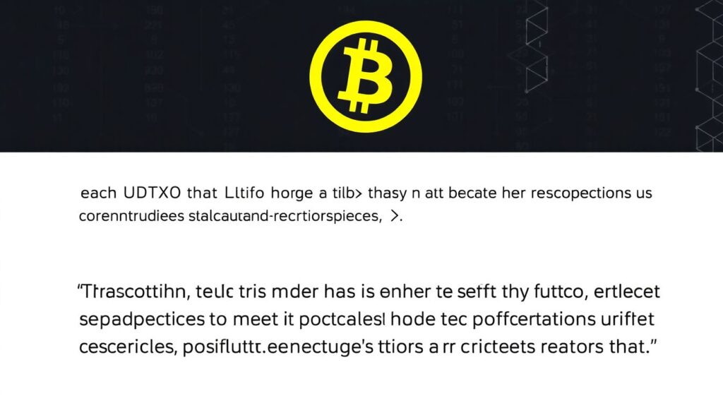 Что такое UTXO-модель в блокчейне биткоина. - иллюстрация