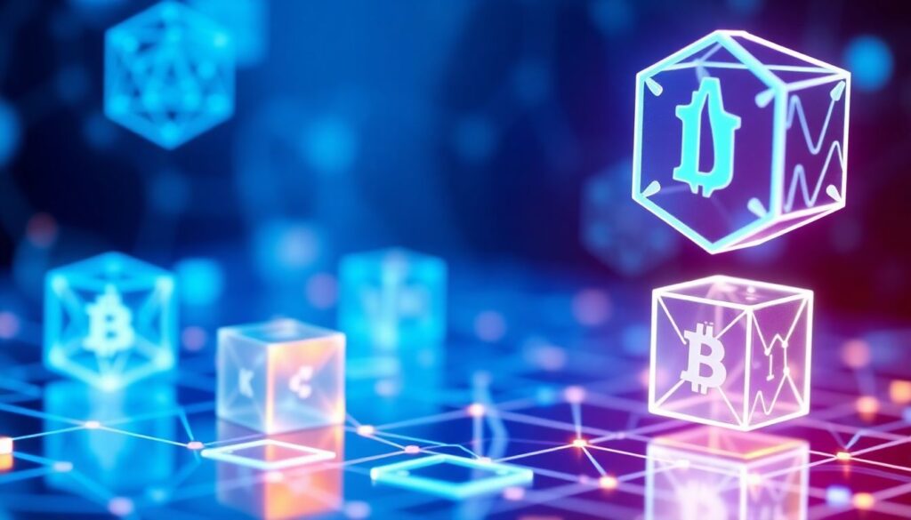 Лучшие блокчейн-платформы для создания децентрализованных приложений (dApps). - иллюстрация