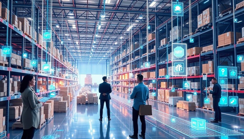 Как NFT могут использоваться для управления цепочками поставок. - иллюстрация