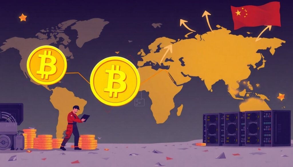 Последствия запрета майнинга в Китае для всей криптоиндустрии. - иллюстрация