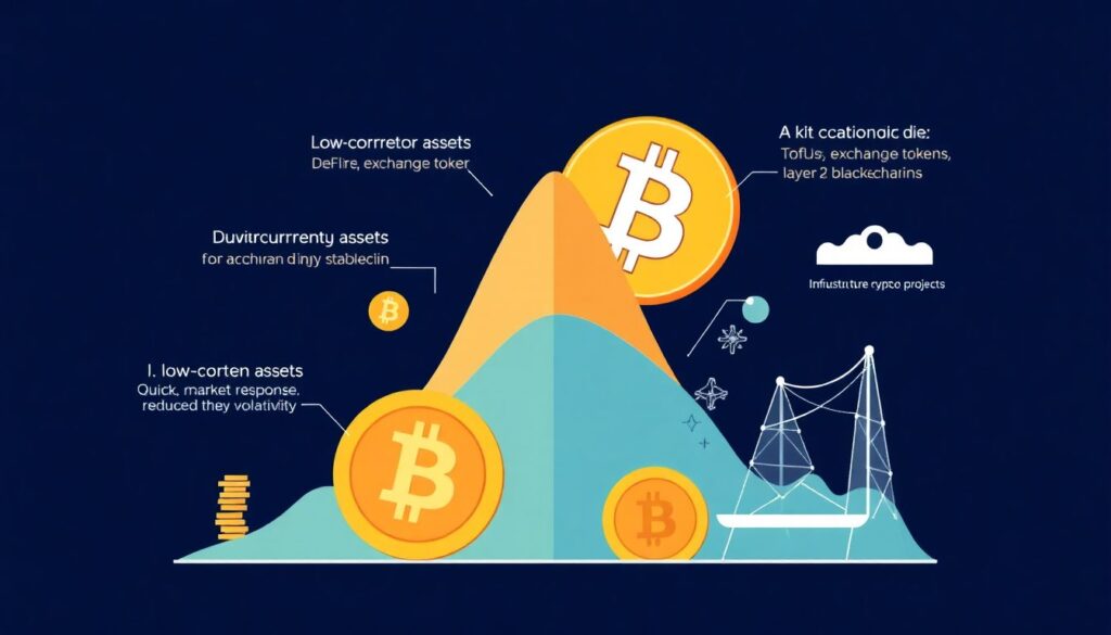 Как корреляция криптовалют влияет на диверсификацию портфеля. - иллюстрация