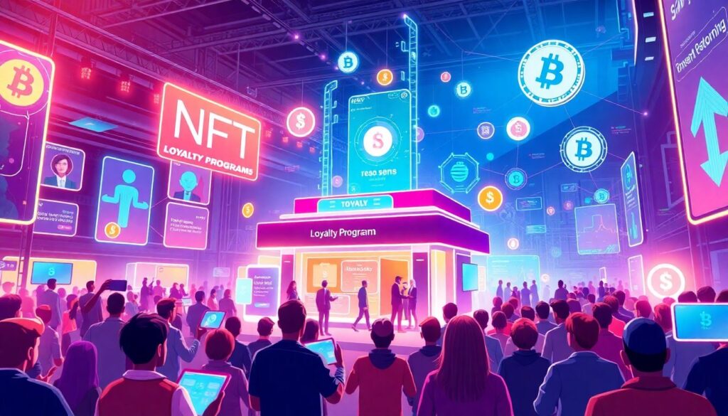 Как NFT используются в программах лояльности для клиентов. - иллюстрация