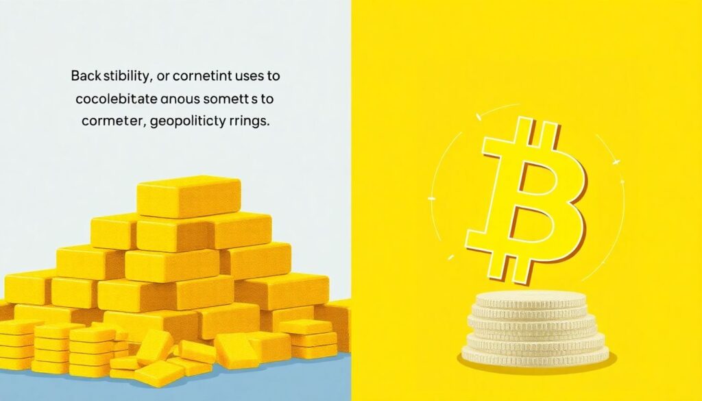 Инвестиции в биткоин против инвестиций в золото: что выбрать в 2025 году. - иллюстрация