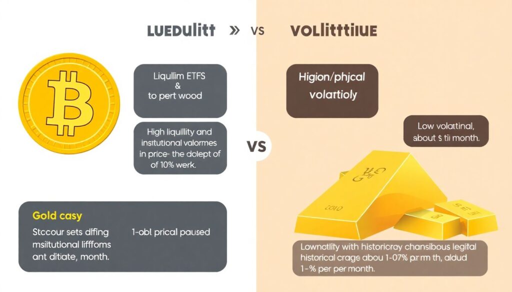 Инвестиции в биткоин против инвестиций в золото: что выбрать в 2025 году. - иллюстрация