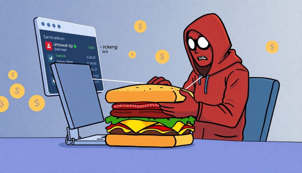 Что такое сэндвич-атака в DeFi и как от нее защититься. - иллюстрация