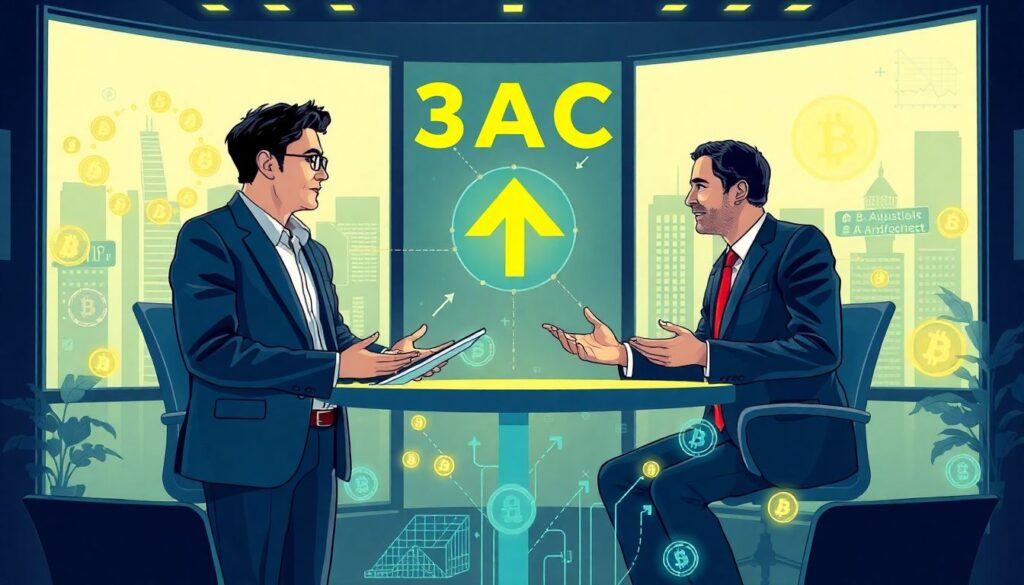 История провала Three Arrows Capital (3AC) и его последствия. - иллюстрация