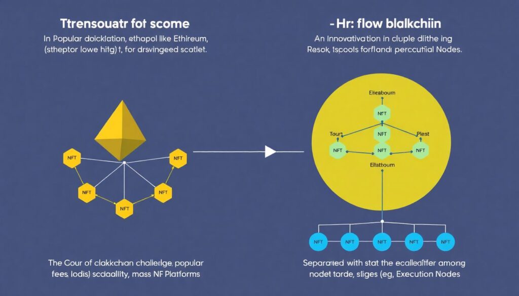 Обзор криптовалюты Flow (FLOW) и ее ориентация на NFT. - иллюстрация