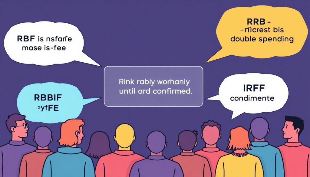 Что такое транзакция с заменой по комиссии (RBF) в Bitcoin. - иллюстрация