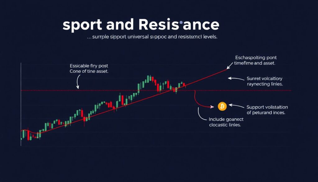 Как использовать уровни поддержки и сопротивления в торговле криптовалютами. - иллюстрация