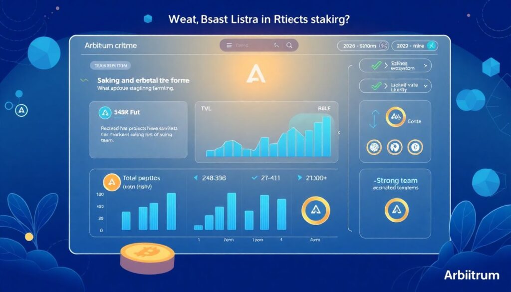 Лучшие DeFi-протоколы на блокчейне Arbitrum. - иллюстрация