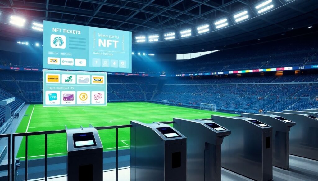 Как NFT меняют систему продажи билетов на спортивные матчи. - иллюстрация