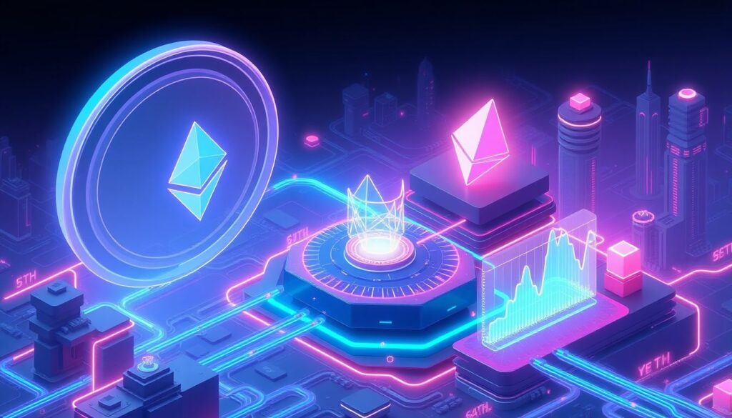 Как работает рестейкинг через платформу EigenLayer. - иллюстрация