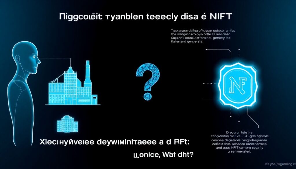 NFT и цифровые двойники: что это такое и где применяется. - иллюстрация