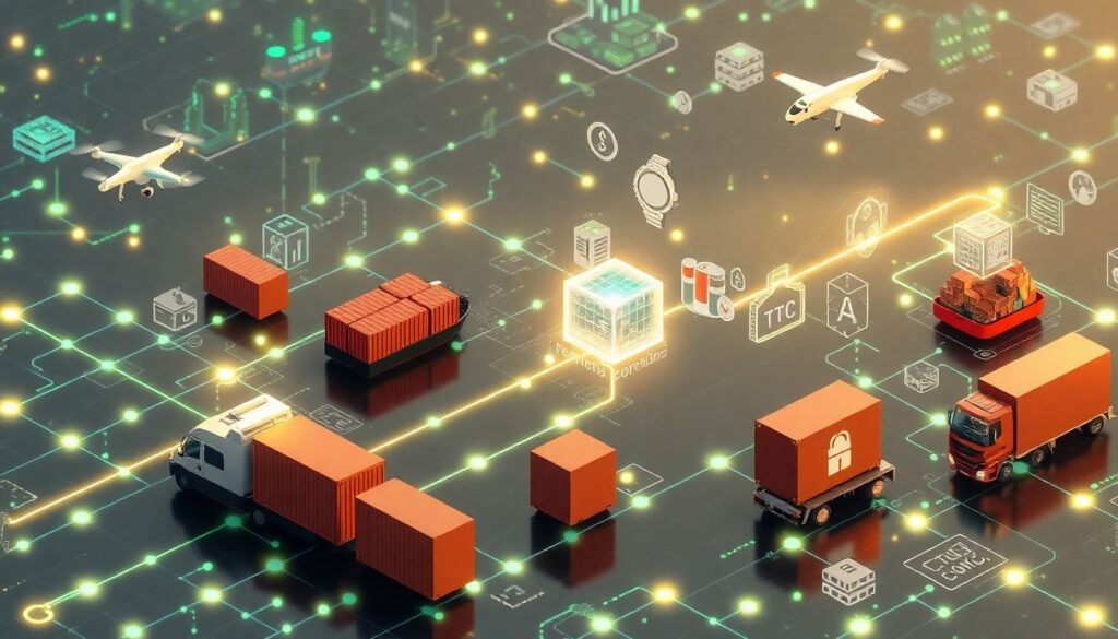 Как блокчейн может помочь в отслеживании происхождения товаров. - иллюстрация