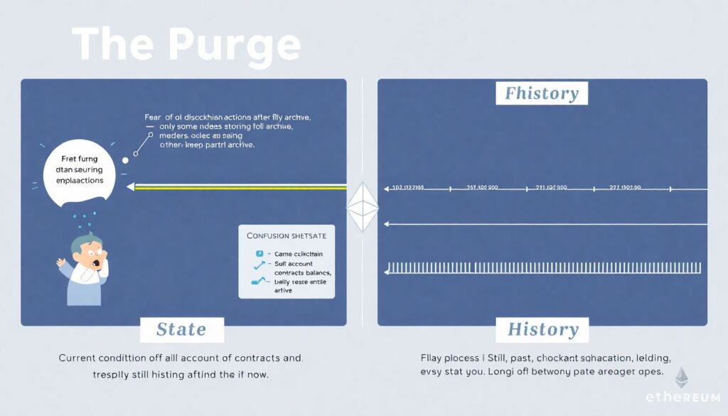 Что такое The Merge, The Surge, The Verge, The Purge, The Splurge в дорожной карте Ethereum. - иллюстрация